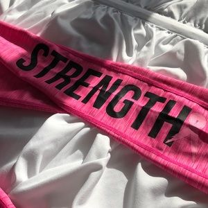 NWOT small breast cancer workout pants capris pink